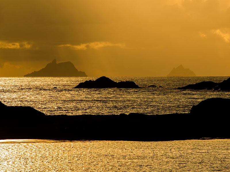 Skelligs at sunset